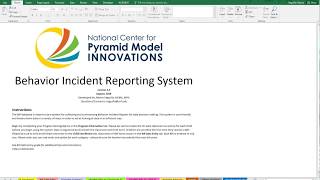 Data Entry Tutorial: Behavior Incident Report System (BIRS)