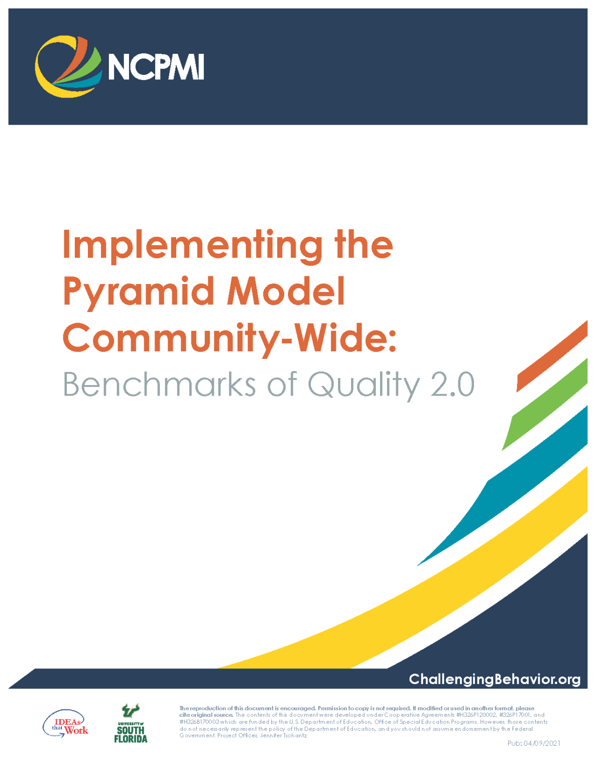 Implementing The Pyramid Model Community Wide Benchmarks Of Quality 20 Pdf National Center 