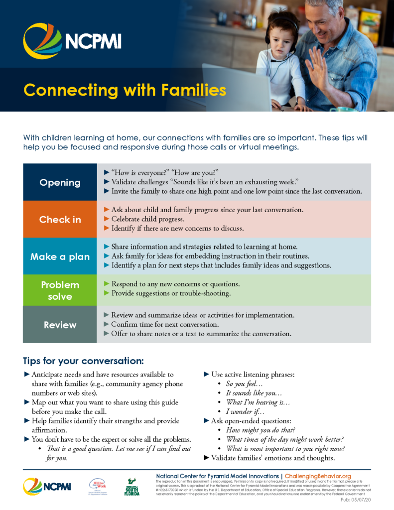 Connecting with Families