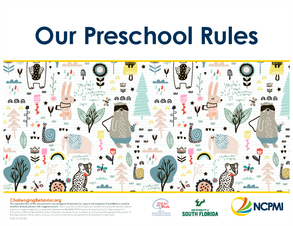 Our Preschool Rules