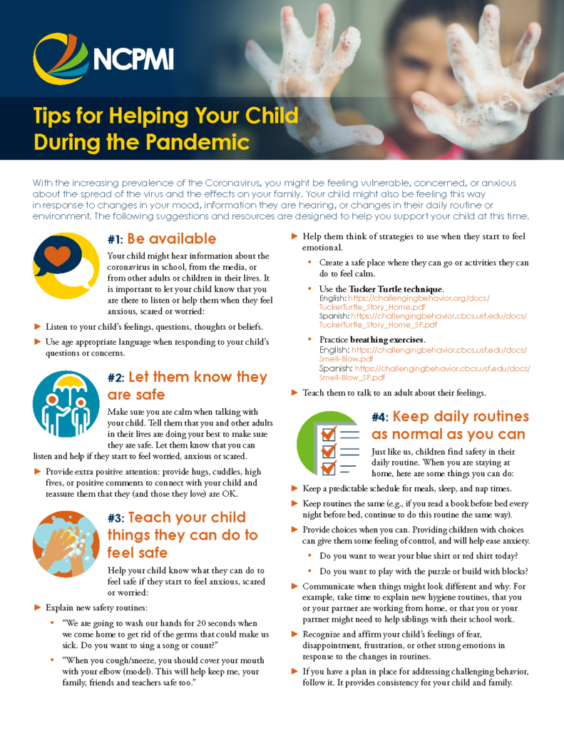 Tips for Helping Your Child During the Pandemic