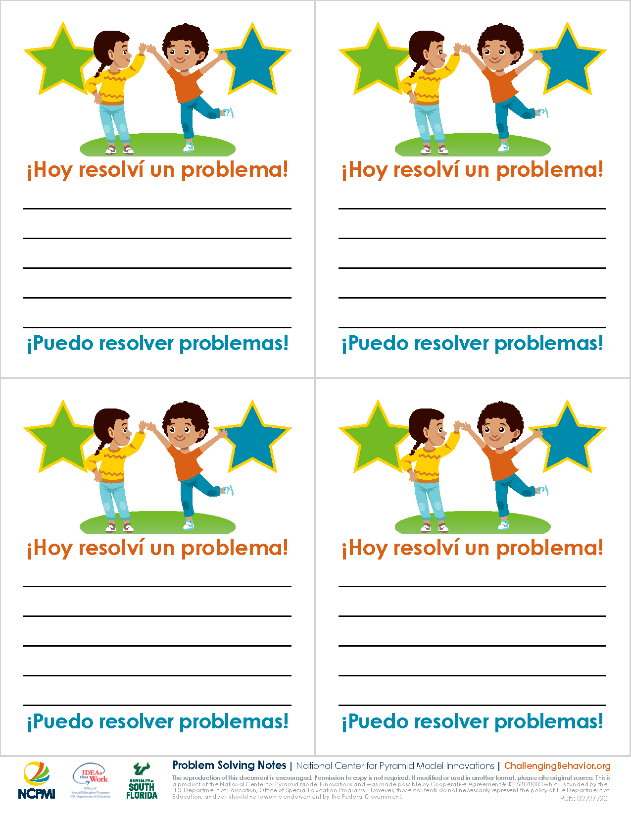 Problem-Solving Notes (Spanish)
