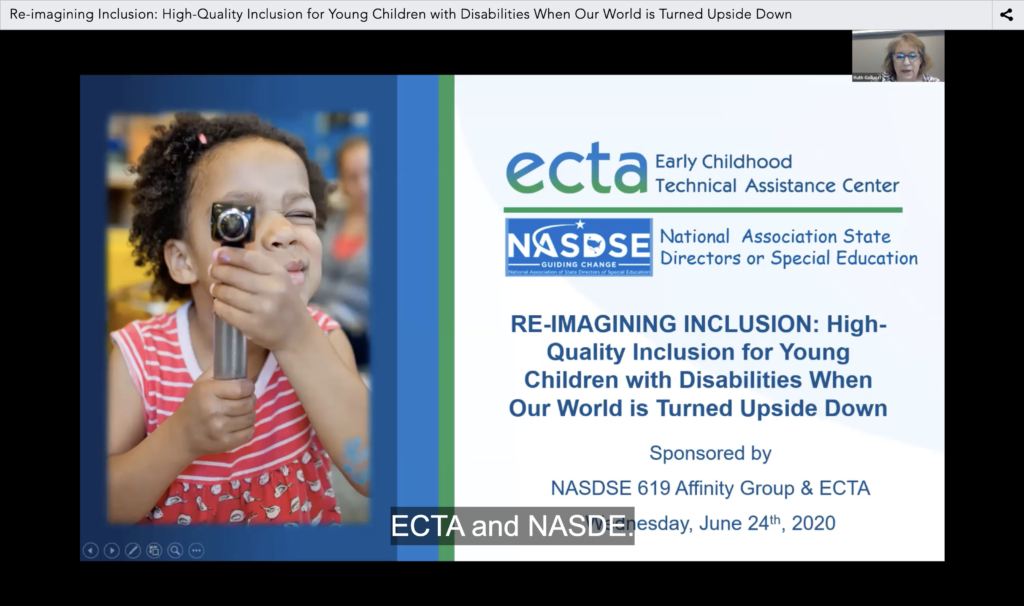 Re-Imaging Inclusion: High-Quality Inclusion for Young Children with Disabilities When the World Turns Upside Down