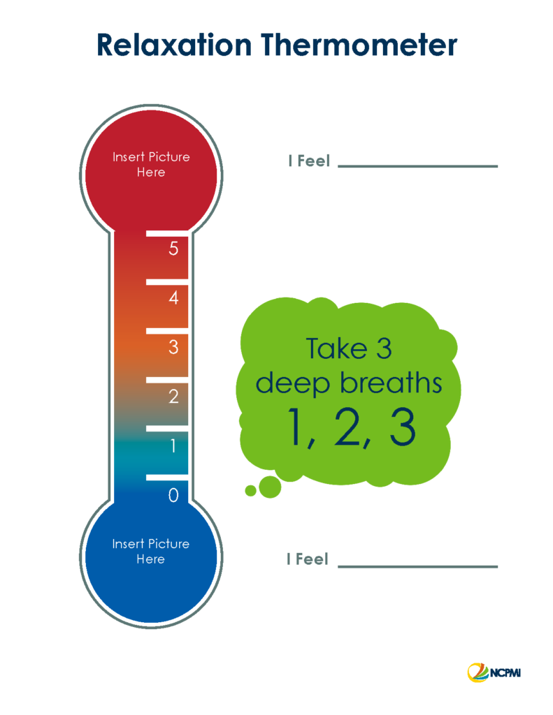 Self-Regulation Skills: Relaxation Thermometer (Blank)