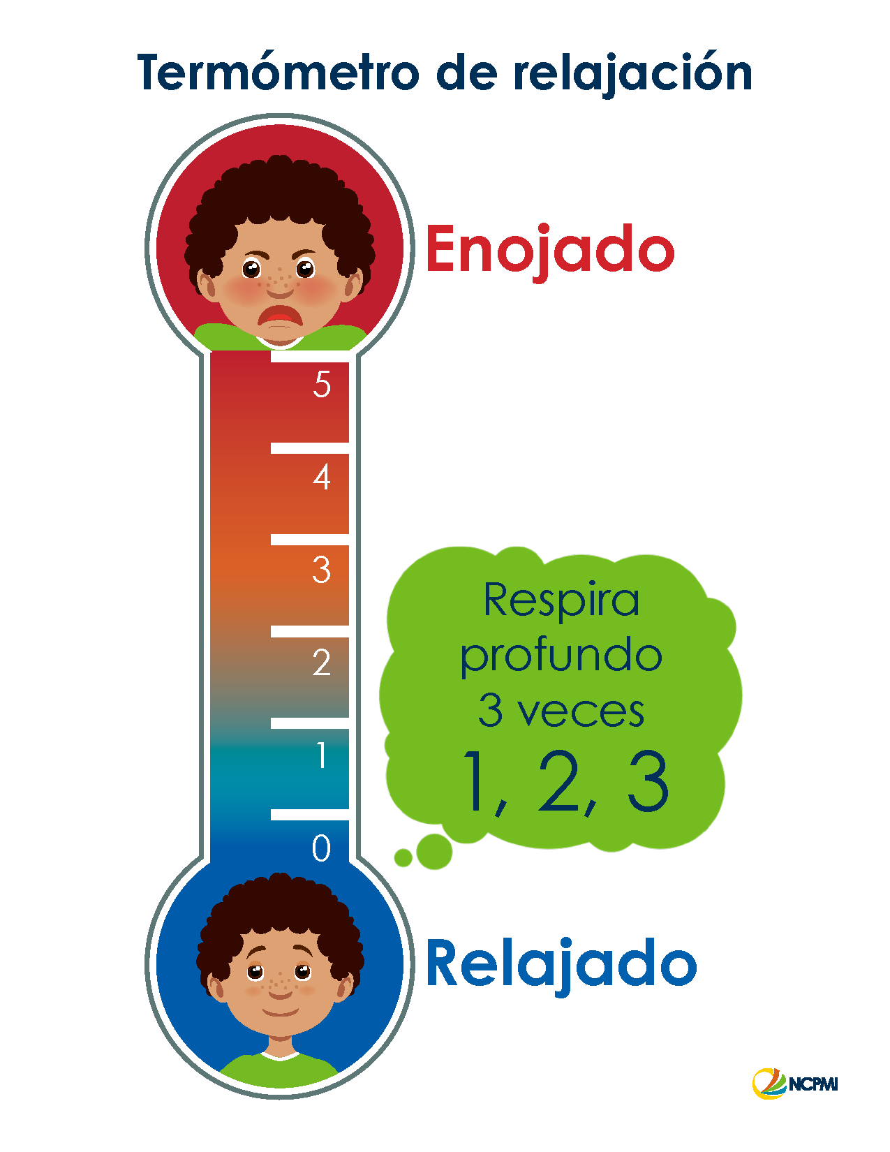 Self-Regulation Skills: Relaxation Thermometer (English-Spanish)
