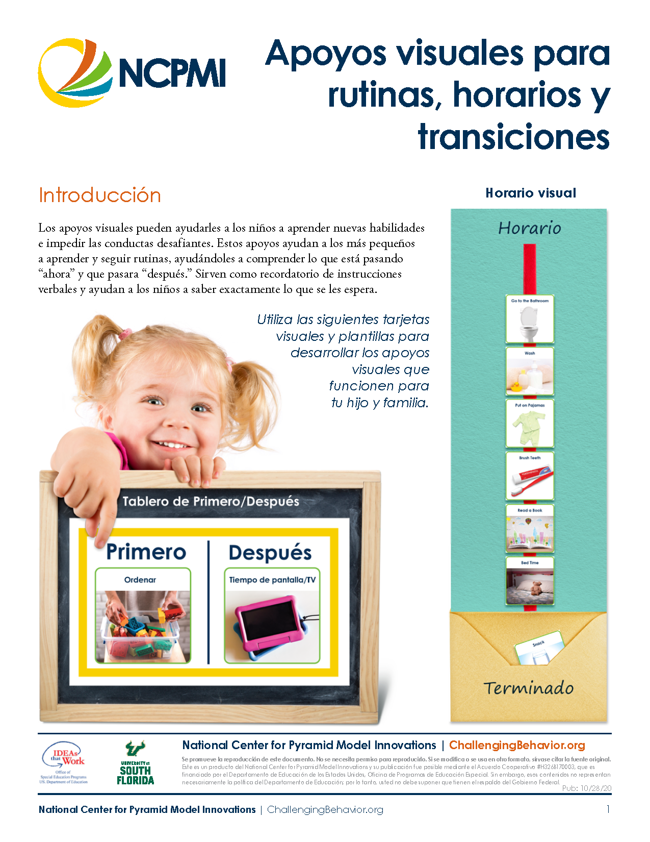 Visual Supports for Routines, Schedules, and Transitions (Spanish)