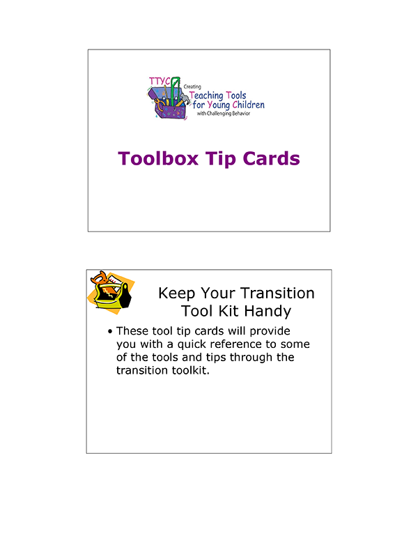Toolkit Tips Cards