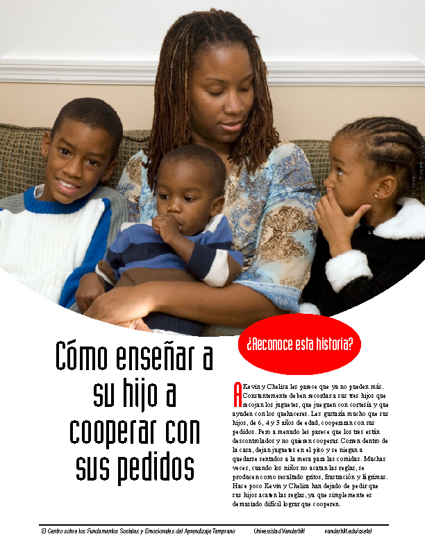 Teaching Your Child to Cooperate with Requests (Spanish)