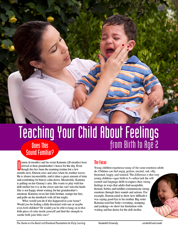 Teaching Your Child About Feelings - from Birth to Age 2