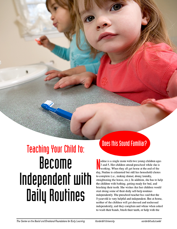 Teaching Your Child to Become Independent with Daily Routines