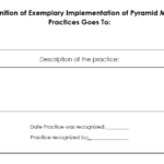 Recognition of Exemplary Implementation of Pyramid Model Practices