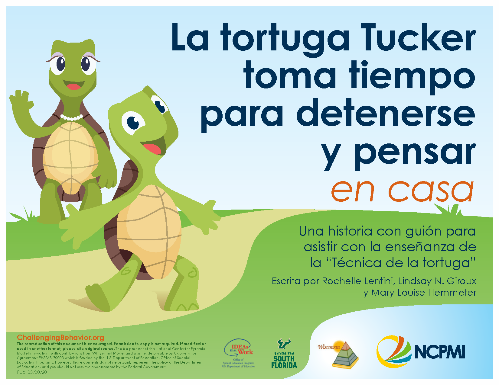 La tortuga Tucker toma tiempo para detenerse y pensar en casa Scripted Story Spanish version cover thumbnail