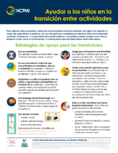 Helping Children Transition Between Activities Spanish thumbnail