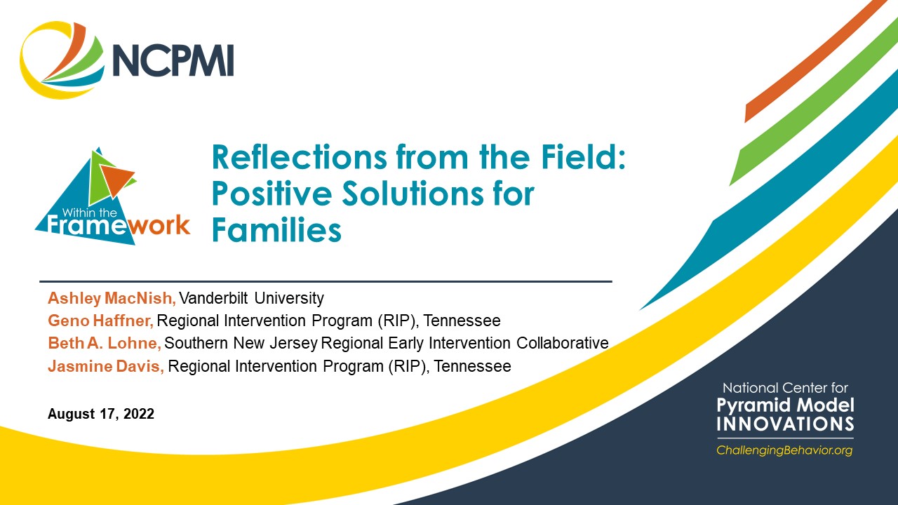 Reflections from the Field: Positive Solutions for Families