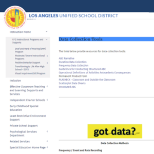 Thumbnail for Los Angeles Unified School District: Special Education Data Collection Tools