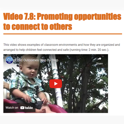 Promoting Opportunities to Connect with Others