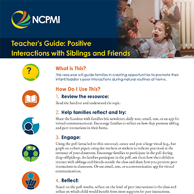 Teachers' Guide: Positive Interacitions with Siblings and Friends thumbnail