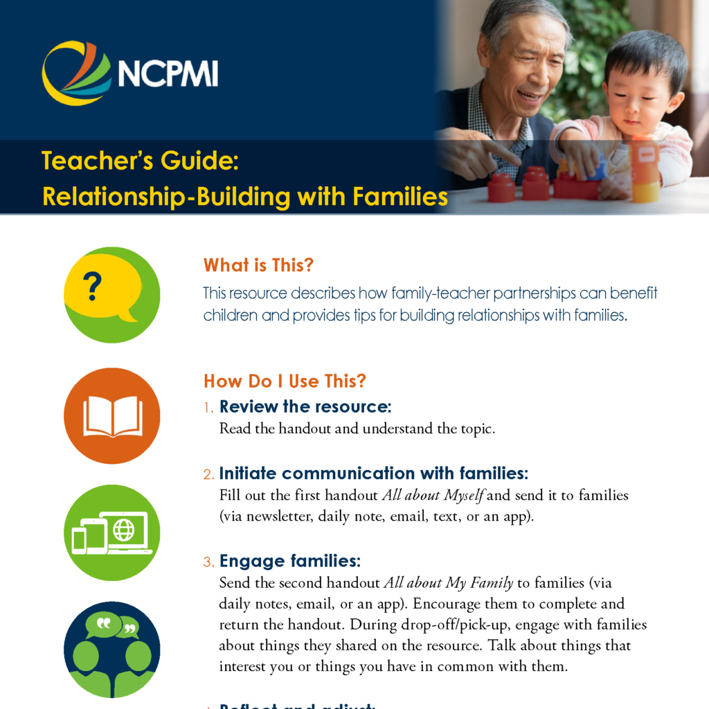 Teacher's Guide: Relationship-Building with Families thumbnail