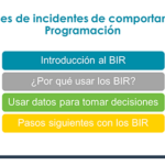 Thumbnail of one of the BIR Staff Buy-In Presentation slides, Spanish version provided by the OSU Inclusion Implementation Support Team