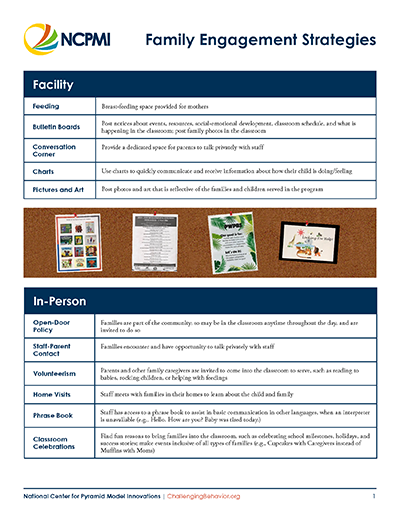 Family Engagement Strategies Handout Thumbnail