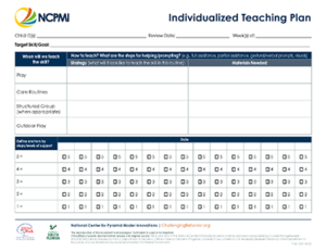 Individualized Teaching Plan Handout Thumbnail