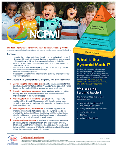 NCPMI and Pyramid Model Overview Fact Sheet - National Center for ...