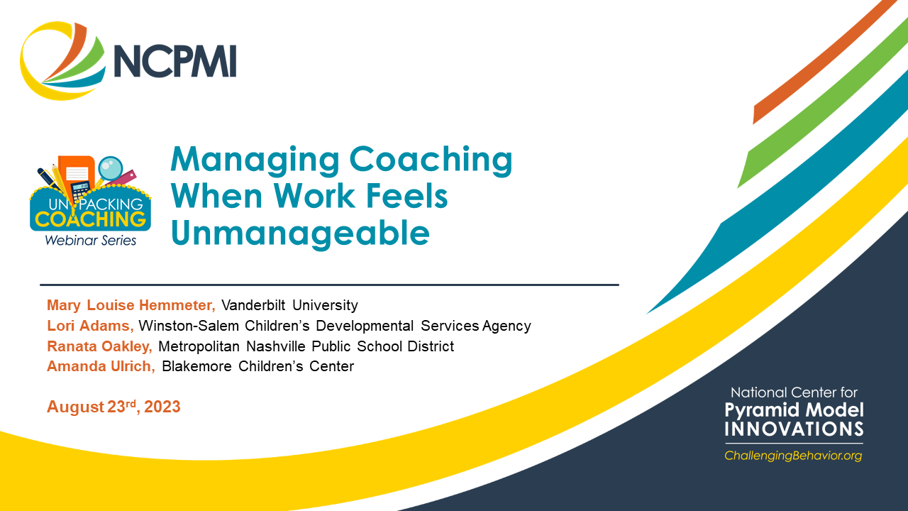 Managing Coaching Webinar Title Slide