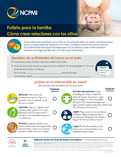 Teacher's Guide: Building Relationships with Children (Spanish)