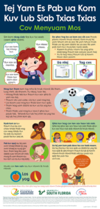 Thumbnail image of the infographic, Things That Will Help Me Stay Calm - Toddlers (Hmong, PDF)