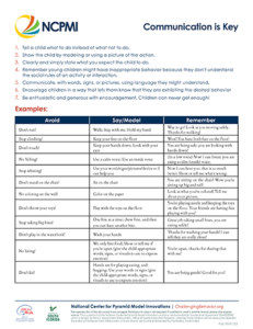 Thumbnail view of the tip sheet Communication is Key