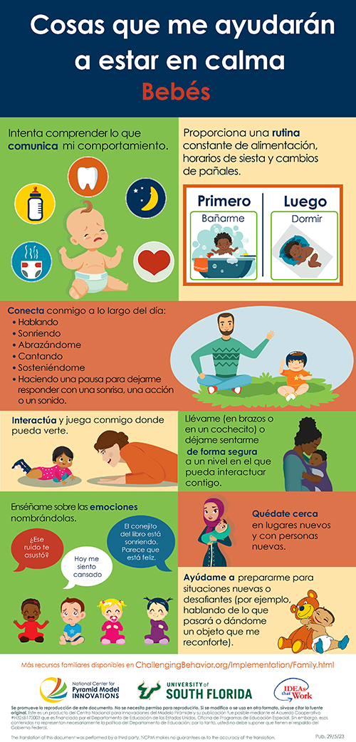Things That Will Help Me Stay Calm - Infants (Spanish) thumbnail image